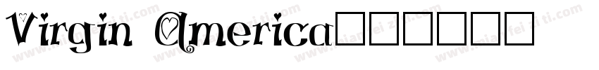Virgin America字体转换
